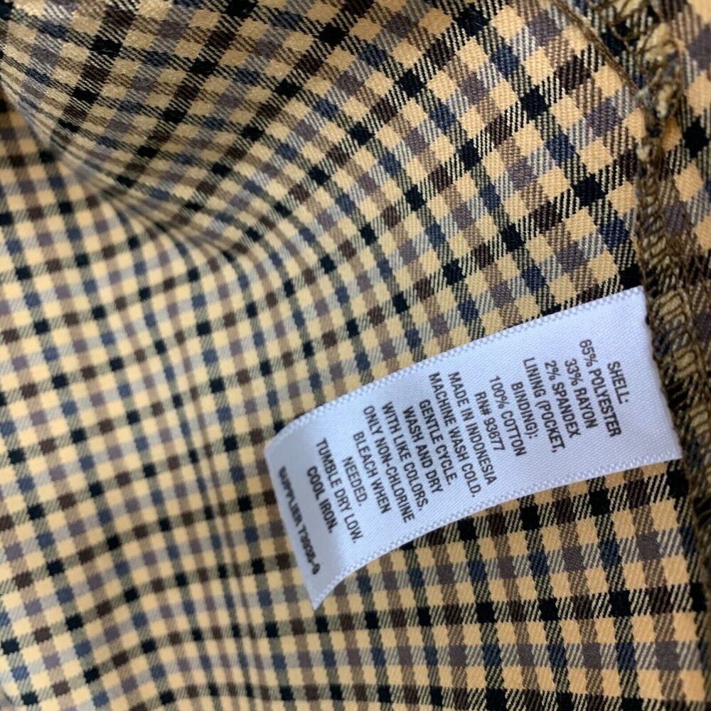 a.n.a Blazer Brown Gingham Plaid Single Button Front NWT - Picture 5 of 10
